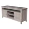 International Concepts Entertainment / TV Stand with 2 Doors, Washed Gray Taupe TV09-51 - alternate 1